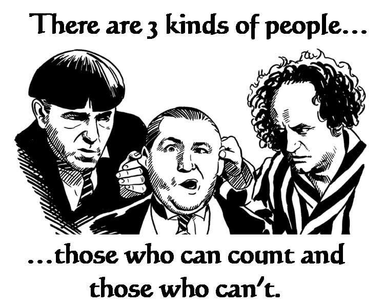 three people who can't count